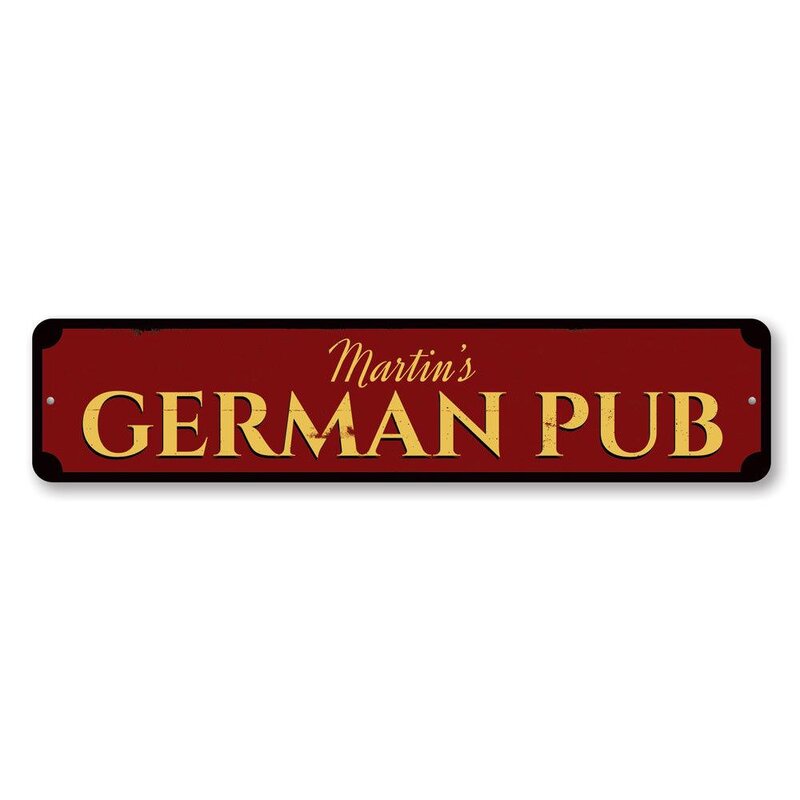 Lizton Sign Shop Inc German Pub Custom Aluminum Sign Wayfair